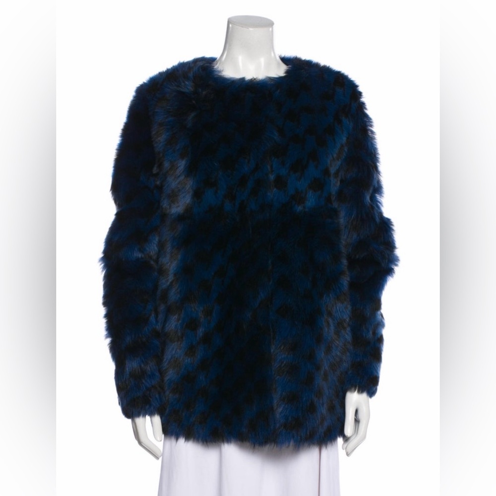 $5500 GORGEOUS Pologeorgis Blue Spanish Lamb Fur Coat size small (4)